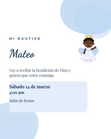 Acuarela azul. Manchas de acuarela azul en esquinas opuestas y letras a la izquierda.