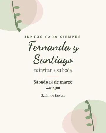 Acuarela botánica. Manchas de acuarela verde y rosa en las esquinas con hojas y letra manuscrita.
