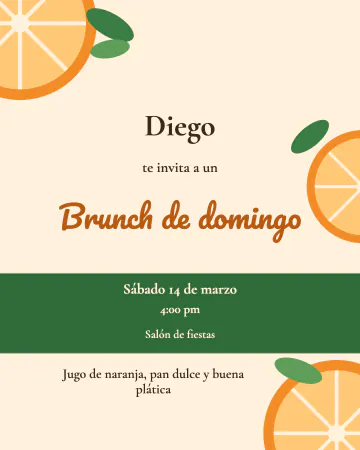 Brunch de domingo. Naranjas recién partidas y jugo para empezar el domingo.