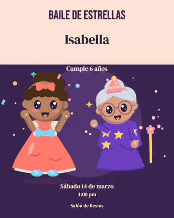 Baile de estrellas. Abril y Doña Estrella llegan listas para celebrar.
