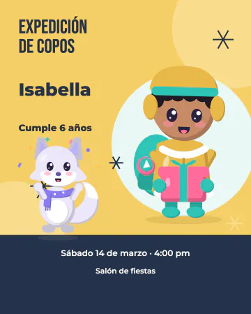Lupa de copos. Brújula y Ventisca invitan a explorar los copos.