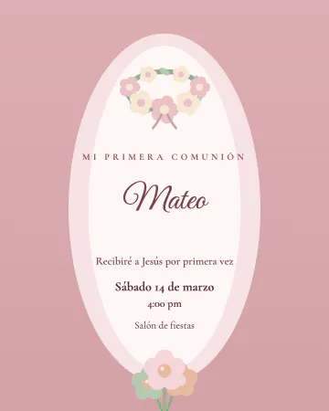 Velo y flores. Una coronita de flores con un velo suave.
