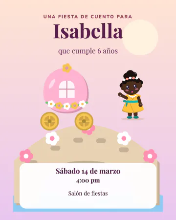 Carruaje de flores. Una princesa de la isla llega en un carruaje de flores al atardecer.