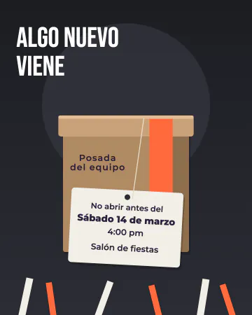 No abrir todavía. Una caja cerrada con tu marca y una etiqueta que dice cuándo se abre.