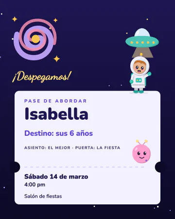 Pase a la galaxia. Pase de abordar al espacio con ovni y galaxia.