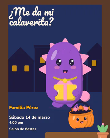 Mi calaverita, por favor. Abres la puerta y Mora te acerca su cubeta.