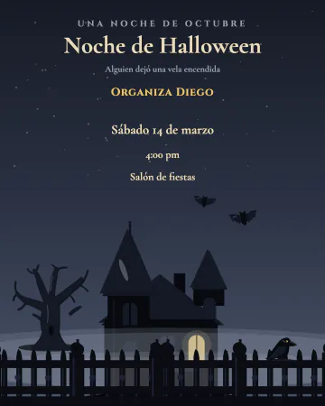 La casona de las velas. Una casona victoriana entre la niebla con una sola ventana encendida.