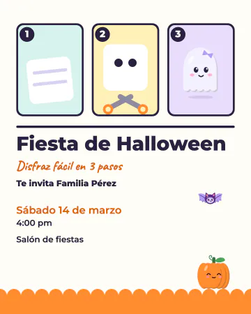 Disfraz de sábana. Cómo hacer tu fantasma con una sábana, en tres dibujitos.