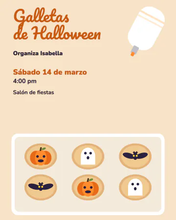 Decora galletas. Galletas de murciélago, fantasma y calabaza con betún y una manga pastelera.