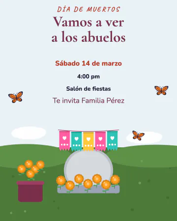 Vamos al panteón. Cubeta, flores y escoba para arreglar la tumba en familia.