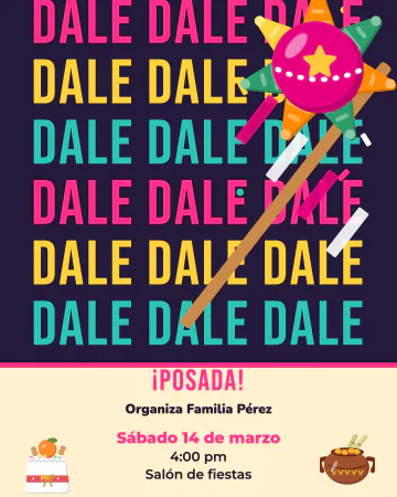 Dale, dale, dale. La piñata de siete picos, el ponche y el aguinaldo.