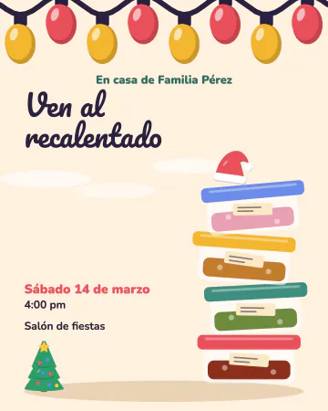 Ven al recalentado. Una torre de tuppers con lo que sobró de la cena.