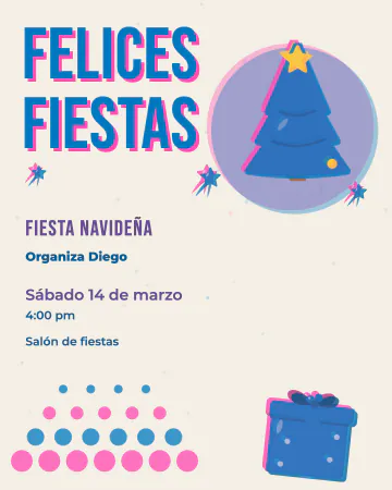 Dos tintas. Impresión de dos tintas, rosa y azul, con el registro corrido y grano de papel.