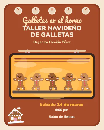 Galletas en el horno. Galletas de jengibre esponjándose en el horno.