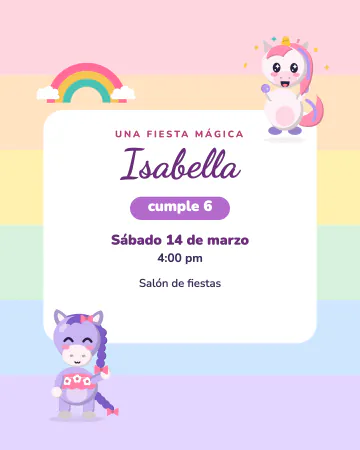 Franjas de colores. Franjas pastel de lado a lado con ponis y unicornio.
