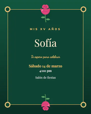 Terciopelo esmeralda. Verde esmeralda como terciopelo, marco dorado con medallones y rosas.